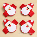 Top Selliing New Stylish Fashion Design 4pcs Christmas Santa Napkin Rings Serviette Holder Dinner Table Festive Party Decor